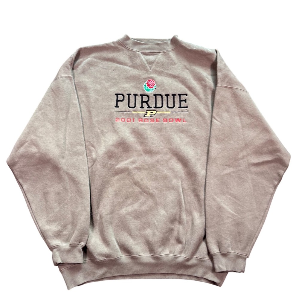 Vintage 2001 Rose Bowl Purdue University Crewneck Sweatshirt Size XXL